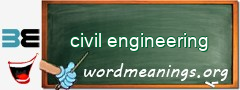 WordMeaning blackboard for civil engineering